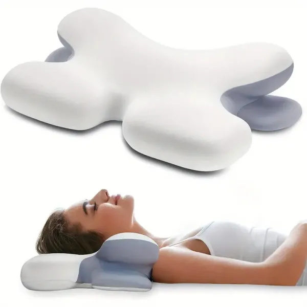 Ergonomic Memory Foam Neck and Shoulder Pillow 