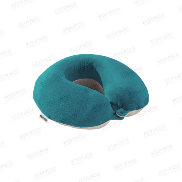 Inflatable Neck Pillow, U-Shaped, Travel-Friendly, Includes Earplugs, Perfect for Car, Plane & Train